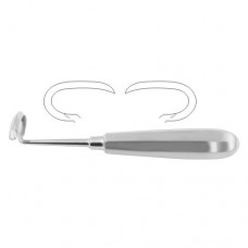 Doyen Rib Raspatory Curved Left - For Adults Stainless Steel, 17.5 cm - 7"